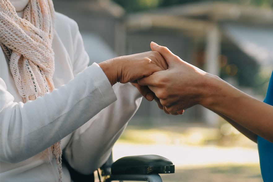 Carer and patient